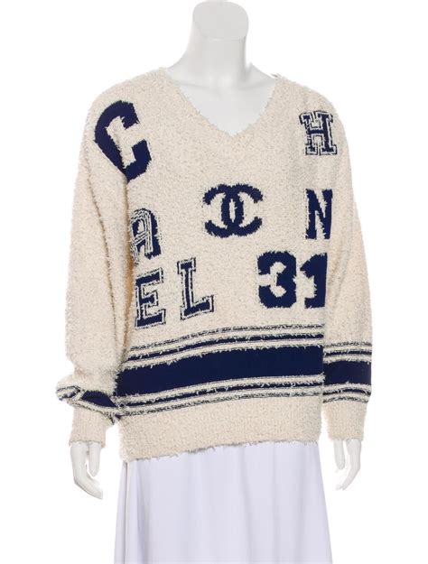 cheap chanel sweaters|authentic chanel logo sweater.